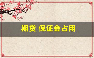 期货 保证金占用(期货保证金占用会计分录)_https://www.xzdzcjn.com_上交所_第1张